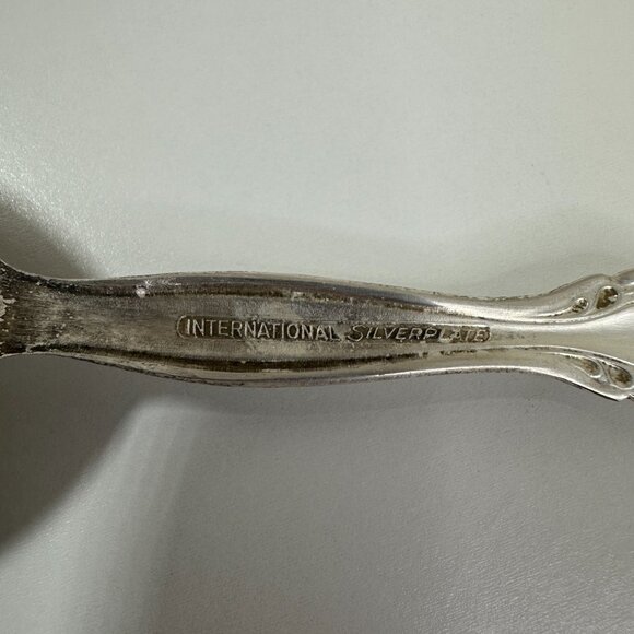 Vintage INTERLUDE International SilverPlate Fork/Scalloped Spoon Serving Set - Picture 14 of 16